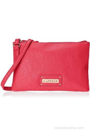 Caprese Girls, Women Pink Leatherette Sling Bag